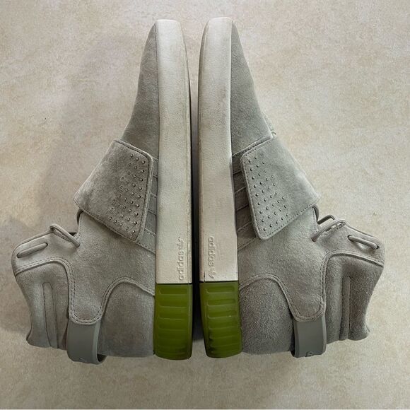 Adidas Tubular Invader Strap gray suede shoes size 10.5 men’s sneakers - Picture 4 of 8